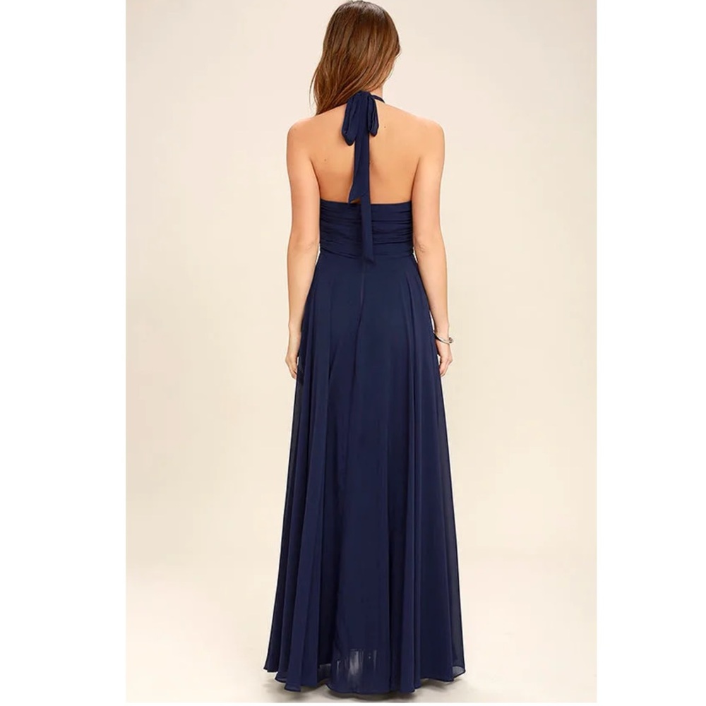 Lulu’s Dance of the Elements Navy Blue Maxi Dress - EUC - Picture 6 of 9